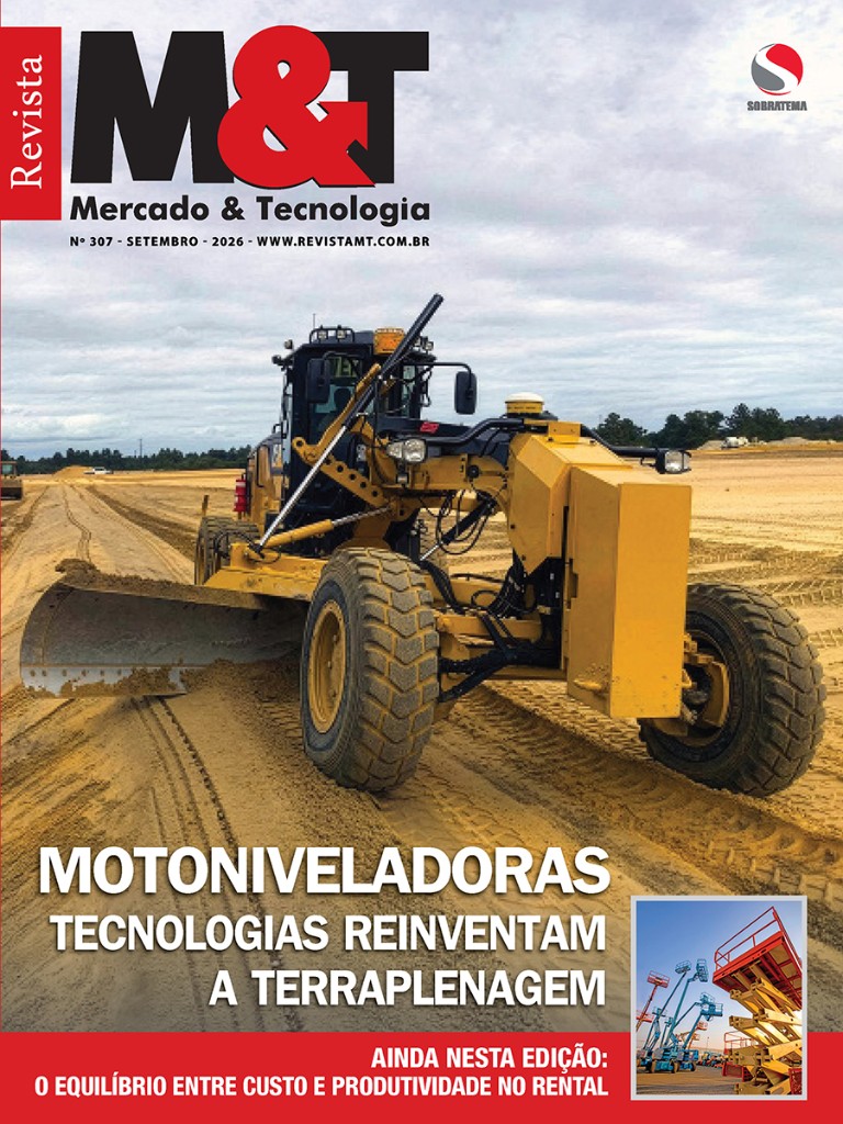 Capa da Revista M&T nº 307 — setembro 2026: motoniveladoras e tecnologias na terraplenagem