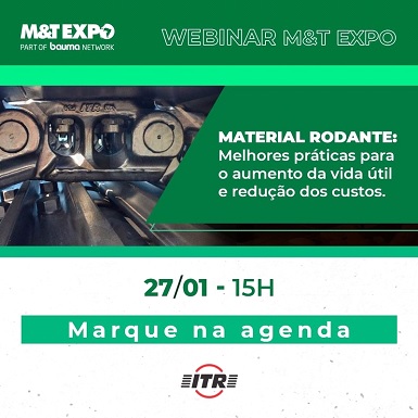 M&T Expo promove webinar com foco em Material Rodante