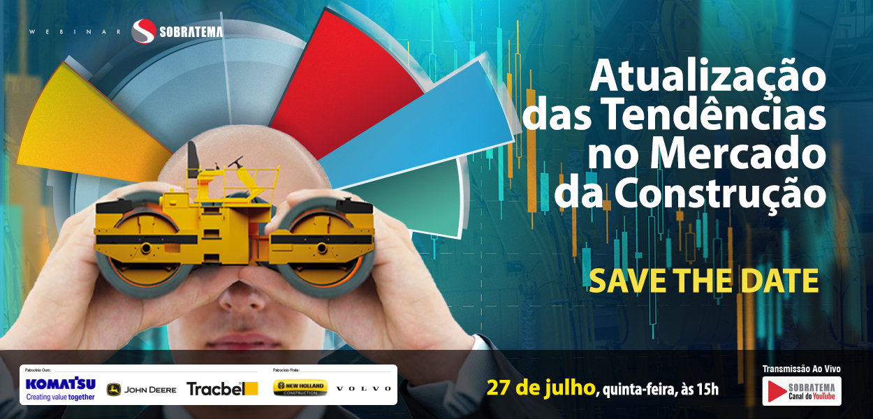 Volume de vendas de máquinas da linha amarela apresenta queda no primeiro semestre de 2023