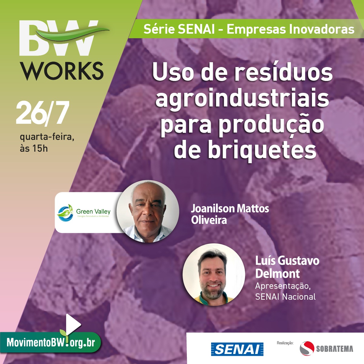 Produção de briquetes a partir de resíduos da agroindústria promove circularidade e beneficia meio ambiente