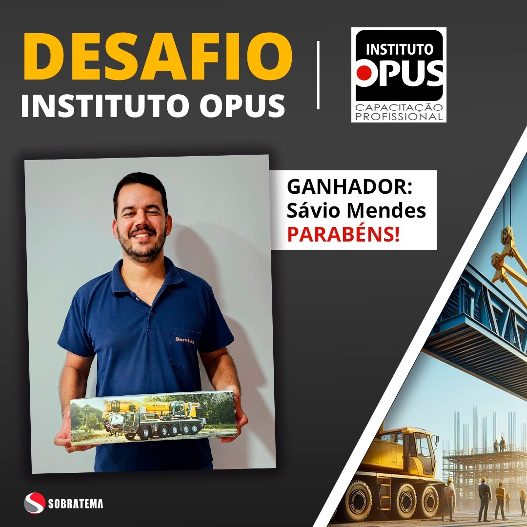Instituto Opus entrega prêmio ao vencedor do desafio da M&T Expo 2024