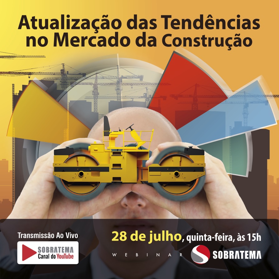 Webinar Sobratema avalia cenários para o mercado de equipamentos para construção neste segundo semestre