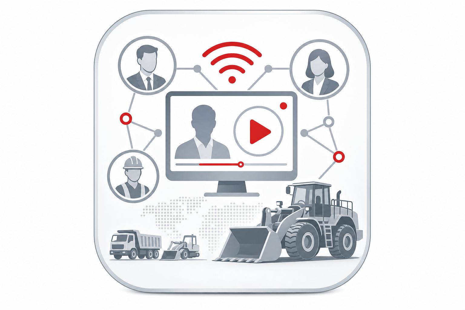 Ícone: webinar gravado e networking do setor